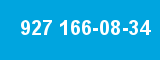 927 166-08-34 927 166-08-34